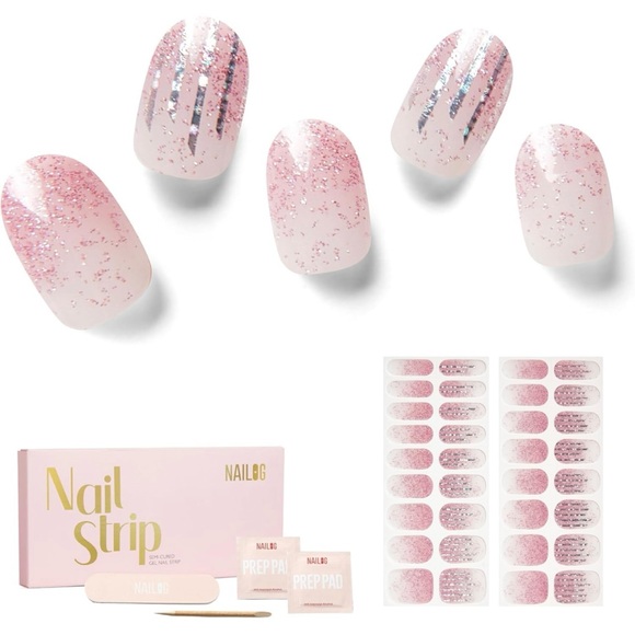 NIB NAILOG Gel Nail Polish Strips & UV Lamp - Picture 7 of 9